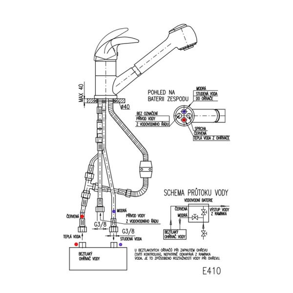 Смеситель для раковины Rav Slezak E410.5 хром